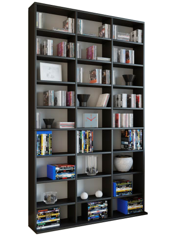 VCM  Standregal Bücherregal Regal Megosa XL in Schwarz