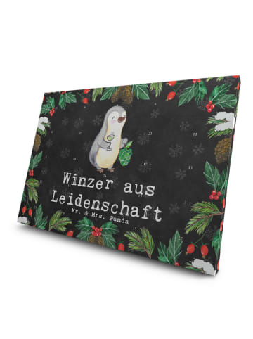 Mr. & Mrs. Panda Tee Adventskalender Winzer Leidenschaft mit Spruch in Kreidetafel
