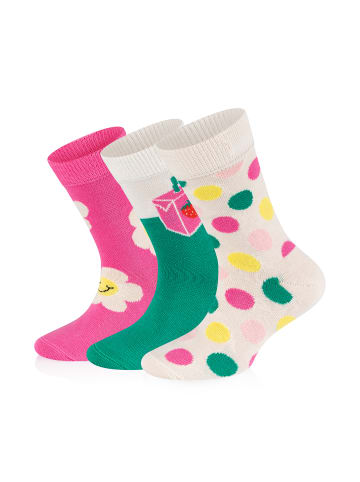Happy Socks Socken 3-Pack Kids Daisy Sock in multi_coloured