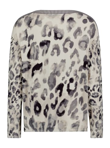 Betty Barclay Strickpullover langarm in Grau/Beige