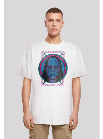 F4NT4STIC Heavy Oversize T-Shirt Harry Potter Neon Death Eater Mask in weiß
