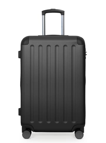 Hauptstadtkoffer Spree - 3er Koffer-Set Trolley Gepäckset, TSA, 4 Rollen (S, M & L) in Schwarz