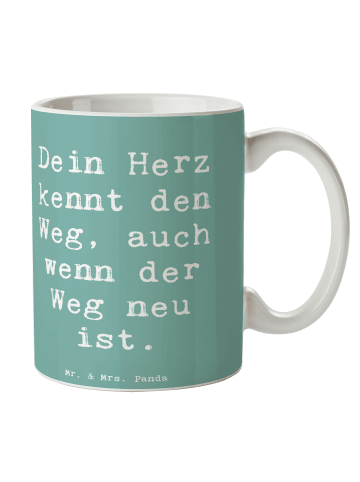 Mr. & Mrs. Panda Becher Spruch Trennung von den Eltern mit Spruch in Meeresbrise