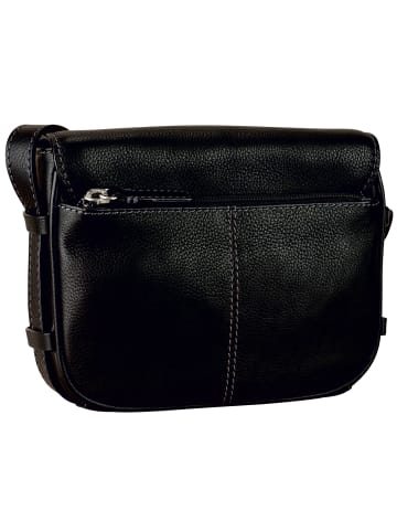 Leonhard Heyden Nizza Umhängetasche Leder 20 cm schwarz