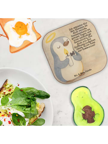 Mr. & Mrs. Panda Tischschoner Pinguin Kommunion Design mit Spruch in Weiß