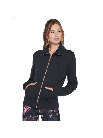 Skechers Skechers Hoodless Hoodie Skechcloud Jacket in Schwarz