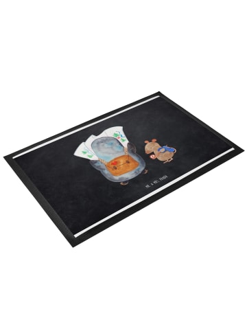 Mr. & Mrs. Panda Fussmatte Pinguin & Maus Wanderer ohne Spruch in Kreidetafel