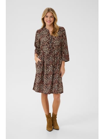 Cream Kleid CREmmiy in Leopard Mix