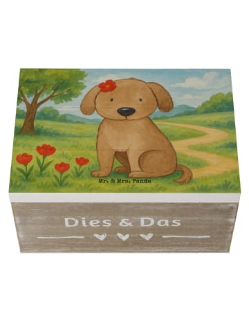 Mr. & Mrs. Panda Geschenkdose Hund Dame Design ohne Spruch in Weiß