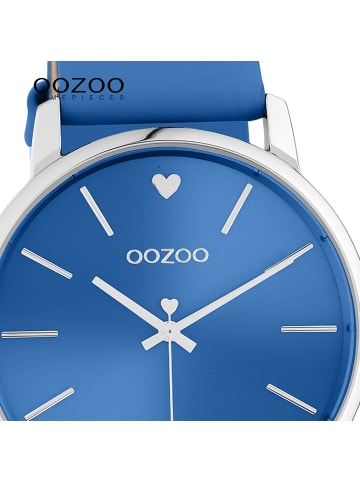Oozoo Armbanduhr Oozoo Timepieces blau groß (ca. 40mm)