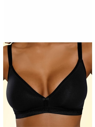 PETITE FLEUR Bralette-BH in 2xweiß+1xschwarz