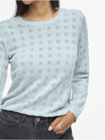 Vila Strickpullover VIAmbelle in hellblau - 0002