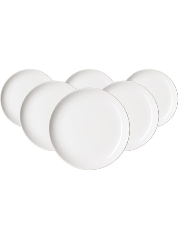 Ritzenhoff & Breker 6er Set Speiseteller Volos in Weiß ø 27,5 cm in weiß
