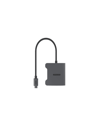 COFI 1453 USB-C-zu-Dual-HDMI-Adapter (2× HDMI 2.0, 4K 60?Hz, 30?cm Kabel) in Schwarz
