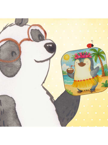 Mr. & Mrs. Panda Untersetzer Pinguin Kokosnuss Design ohne Spruch in Weiß