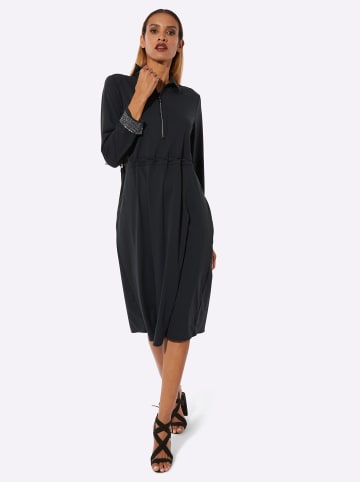 creation L Jersey-Kleid in schwarz