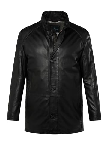 Boston Park Lederjacke in schwarz