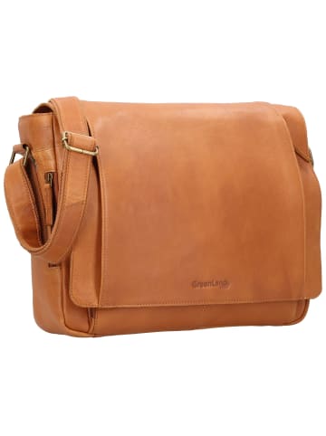 Greenland Nature Nature Messenger Leder 39 cm Laptopfach braun