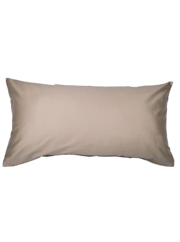 Traumschloss Mako-Satin Kissenbezug in taupe