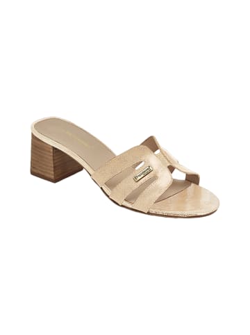 Les Tropéziennes par M Belarbi Ledersandalen mit Absatz Von M.belarbi Livia Gold