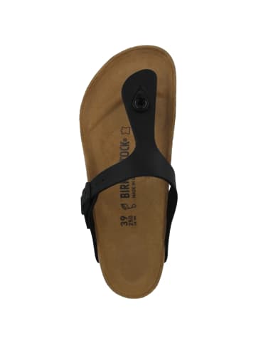 Birkenstock Zehensandale Gizeh Birko-Flor normal in schwarz