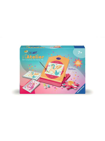 Ravensburger Malprodukte CreArt, Malen nach Zahlen Kinder - Neon Atelier Einhorn Ab 7 Jahre in bunt