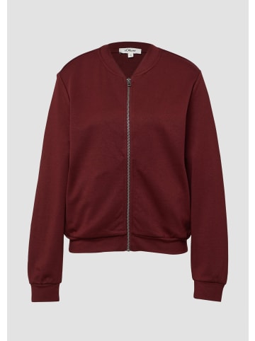 s.Oliver Sweatshirt Jacke in 3902_bordeaux
