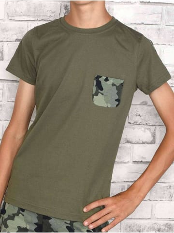 BEZLIT T-Shirt in Olivegrün - Camouflage