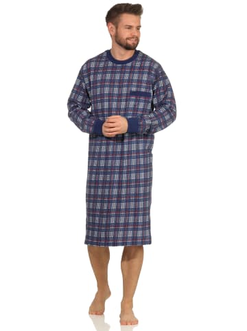 NORMANN Nachthemd langarm Bündchen - 46882 in schwarz