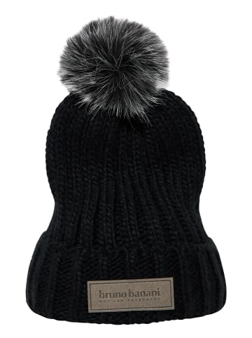Bruno Banani Bommelmütze COLLIER in Schwarz