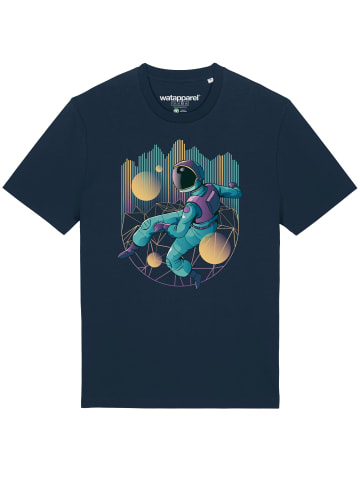 wat? Apparel T-Shirt Techno Astronaut in Dunkelblau
