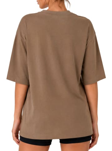 Reichstadt Damen Oversized Oversized T-Shirt in Khaki
