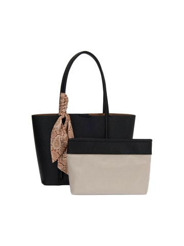 Usha Women 2-In-1 Tote Bag Set in Black