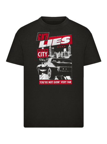 F4NT4STIC T-Shirt Guns N' Roses Lies City Rock Music in schwarz