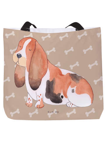 Mr. & Mrs. Panda Tote Bag Hund Basset Hound ohne Spruch in Hundeglück