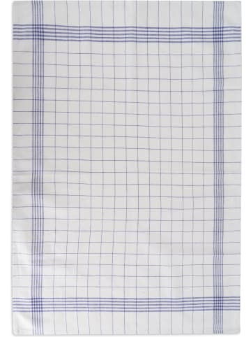 Aspero 100 Geschirrtücher aus Baumwolle in Weiß/Blau