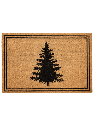 Beliani Fußmatte MANAPAO in /Schwarz - (W) 60 x (L) 90 cm
