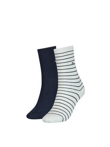 Tommy Hilfiger Socken 2er Pack in Dunkelblau/Weiß