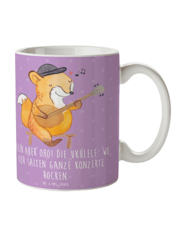 Mr. & Mrs. Panda Kaffeebecher Ukulele Magie mit Spruch in Lavendeltraum