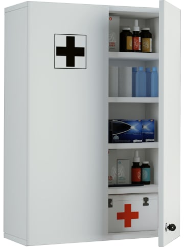 ebuy24 Badschrank Medasa Weiß 50 x 20 cm