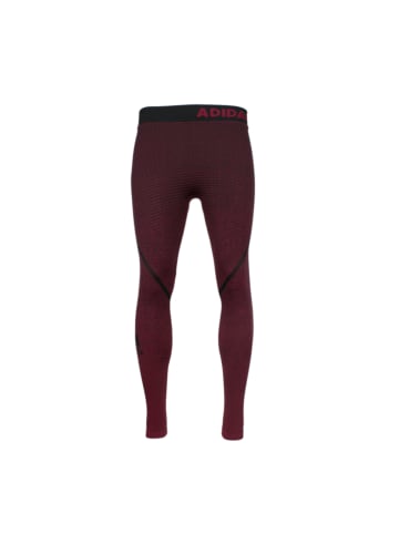 adidas Hose Alphaskin 360 Long Tight Run in Rot