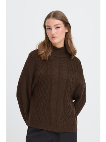 ICHI Strickpullover langarm IHMYLLE Loose fit in Coffee Bean
