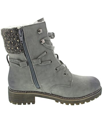 Laufsteg Schnürstiefel Grau