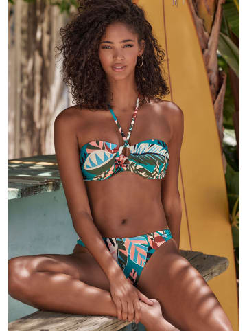 Buffalo Bikini-Hose in aqua bedruckt