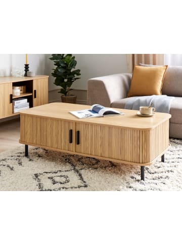 Beliani Couchtisch BRADLEY in Braun/Schwarz - (W) 60 x (H) 41 x (L) 120 cm