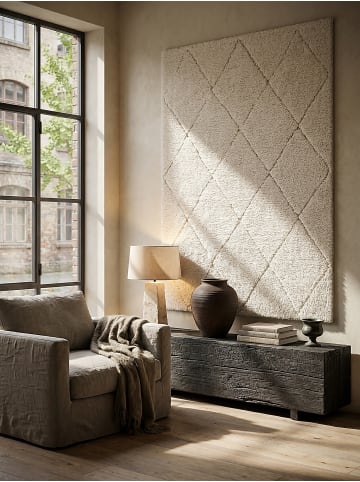 KADIMA DESIGN Shaggy-Teppich Berber weich wohnlich Wohnzimmer Schlafzimmer in Creme
