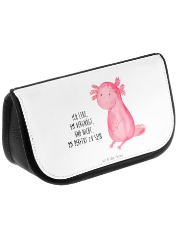 Mr. & Mrs. Panda Kulturtäschchen Axolotl Niedlich mit Spruch in Weiß