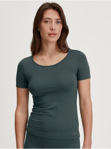 Calida T-Shirt in deep emerald green
