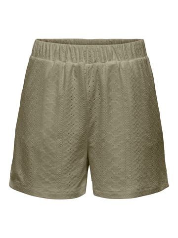 JACQUELINE de YONG Shorts elastischer Bund locker geschnitten in Braun