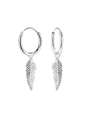 Alexander York Ohrringe CHARM-FEDER in 925 Sterling Silber, 2-tlg.